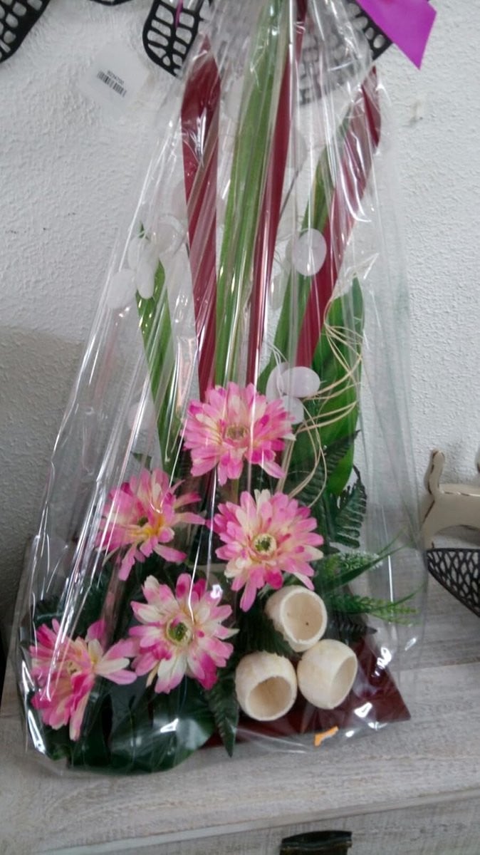 Bloem Decoratie Kunstbloemen Roze Beige