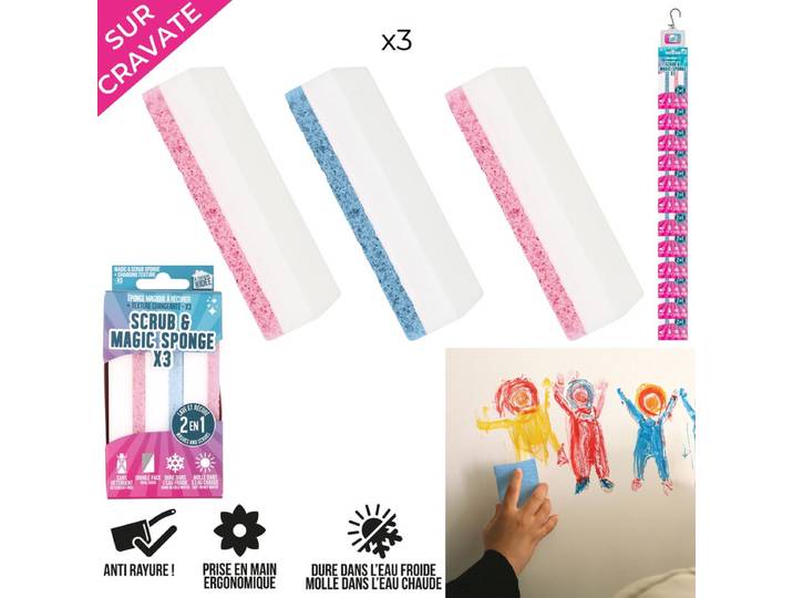 JE CHERCHE UNE IDEE Éponge à récurer magique x3