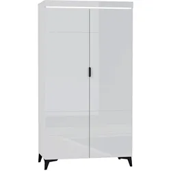 KLEIDERSCHRANK 2 Türen Ruben Weiß
