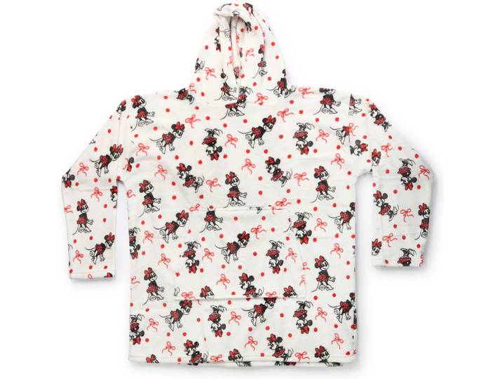 Wohndecke DISNEY Minnie Mouse Lovely Dots & Ribbons , weiß, B:86cm L:96cm, Polyester, Wohndecken, Wohndecke