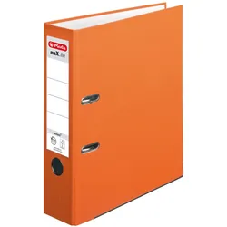 herlitz Ordner Rückenbreite 8 cm DIN A4 Kunststoff orange