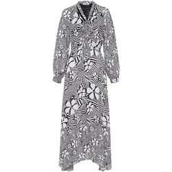 Kleid V-Ausschnitt Uta Raasch mehrfarbig, 42