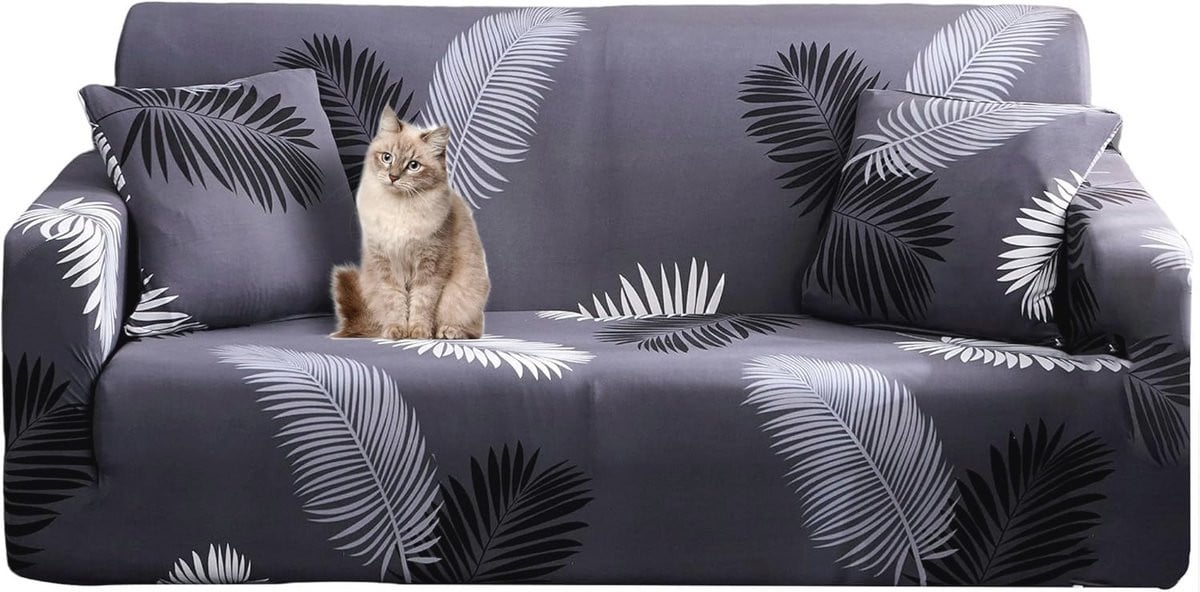 Elastische Sofa Hoes voor 2-Zits Sofa met Armleuningen