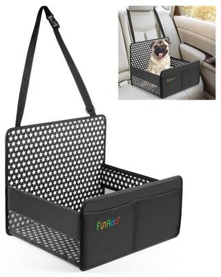 Inspired Deals Waterproof Dog Car Seat Foldable Pet Travel Basket With Safety Leash Waterproof Dog Car Seat Foldable Pet Travel Basket With Safety Leash