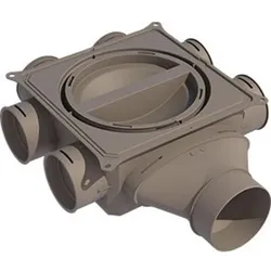 VK100-1S Verteiler 1-lagig seitlich DN100