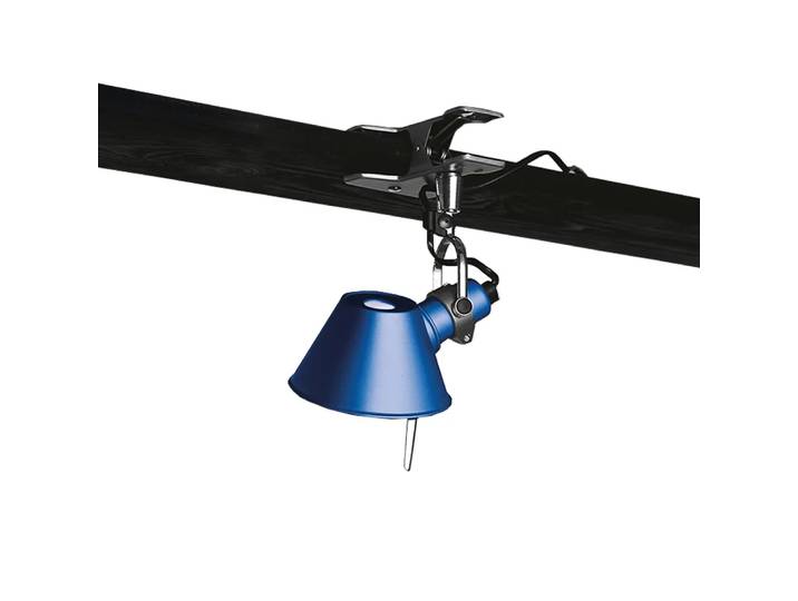 Artemide Tolomeo Micro Pinza Wandleuchte Klemmhalterung Blue