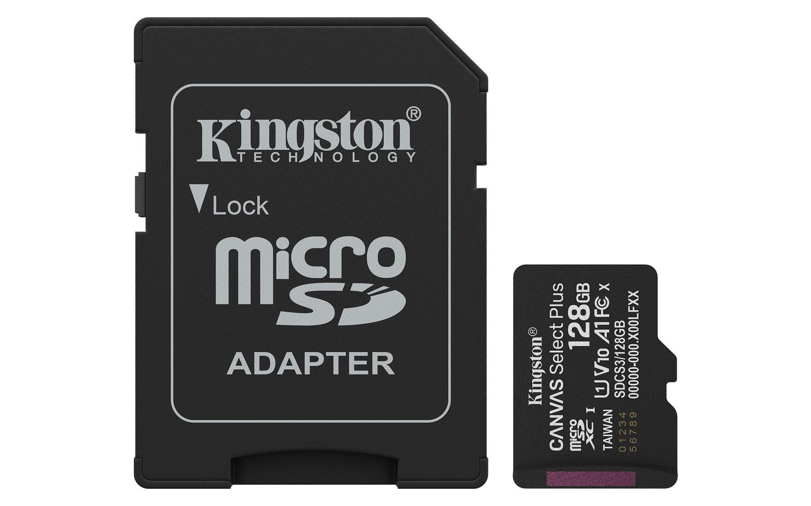 Kingston Canvas Select Plus - Flash-Speicherkarte - 128 GB SDCS3/128GB
