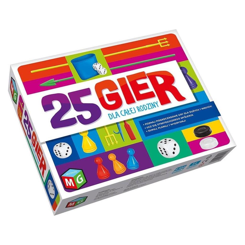 Multigra Brettspiele 25 Spiele für die ganze Familie GR0296 (Polnisch) (387681)