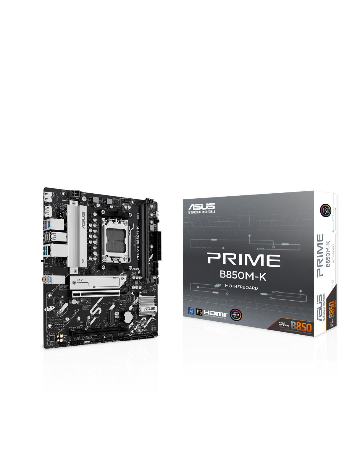 ASUS PRIME B850M-K Mainboard - AMD B850 - AMD AM5 - DDR5 RAM - Micro-ATX