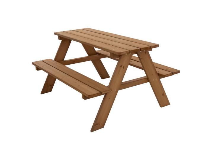 Ml-Design Kindersitzgarnitur Braun, Holz, Rechteckig, A-Form, Freizeit & Co, Gartenspielzeug, Spielhäuser
