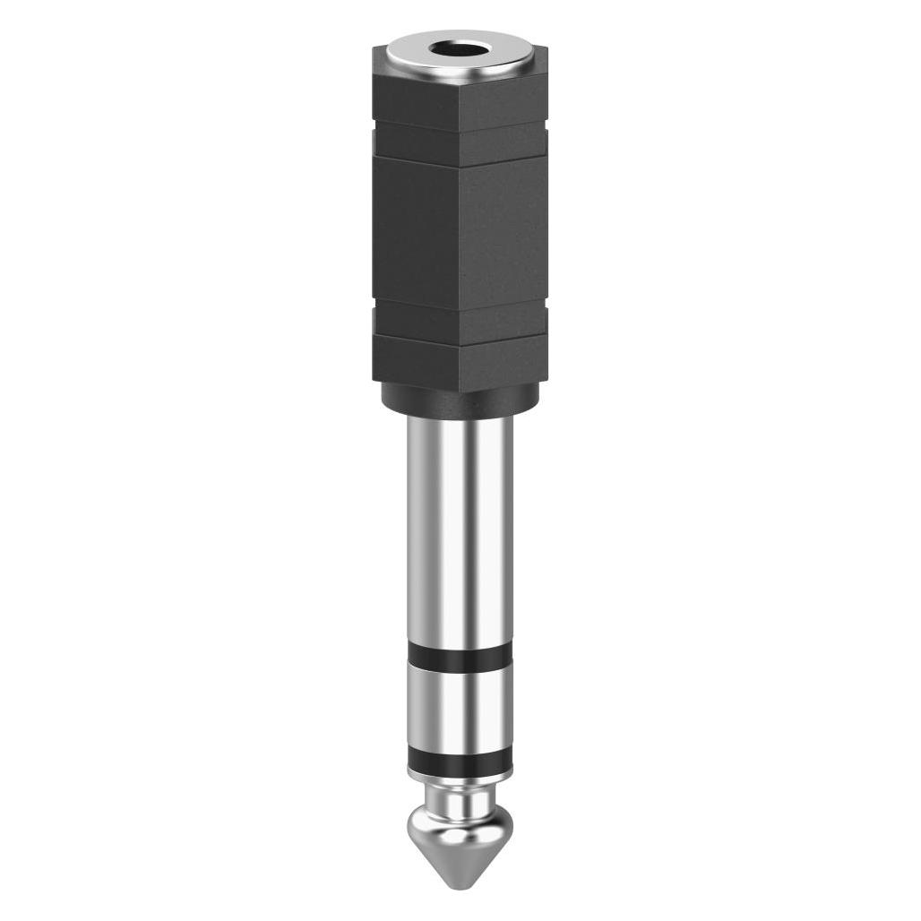 Hama Audio-Adapter, 3,5-mm-Klinken-Kupplung - 6,3-mm-Klinken-Stecker, Stereo (Klinkenadapter) (00305037)