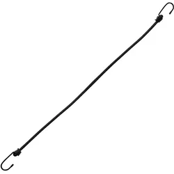 Gummispanner mit 2 Haken 100 cm, Latex, schwarz