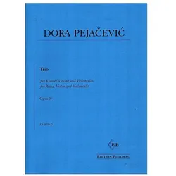 Trio op.29 für Violine, Violoncello und Klavier Stimmen, Fachbücher von Dora Pejacevic