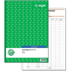 sigel Aufmaßbuch Formularbuch AM415 - 1 x 50 Blatt