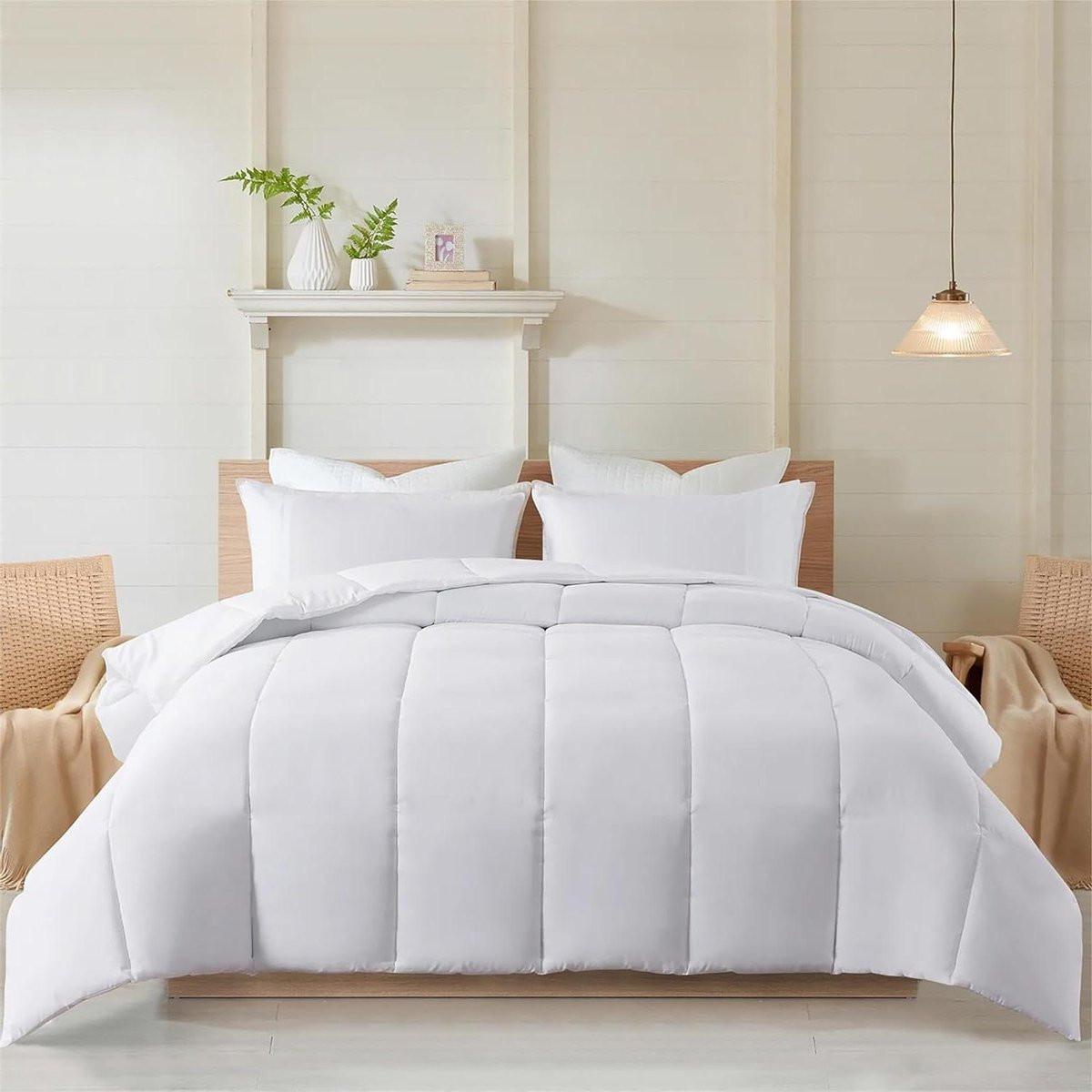 Wit Hypoallergeen Dekbed Super King 260 x 220 cm