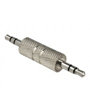 Delock Audiokoppler Stereo Mini-Klinkenstecker M bis M Silber (65629)