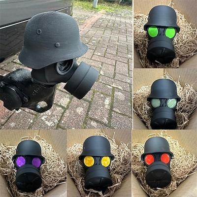 Abdeckkappe für Anhängerkupplung, Fun Gasmaske Helm Anhängerkupplungsabdeckung, Anhängerkupplung Schutzkappe, Auto Deko Zubehör für Anhängerkupplung