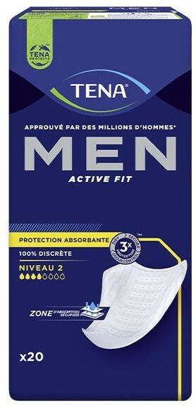 Tena Men Active Fit Level 2 - 12 paquets de 20 protections