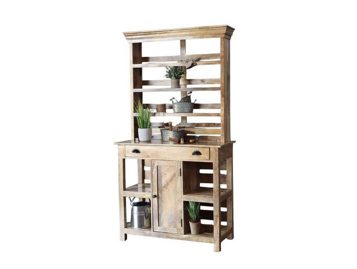 baario Pflanztisch Buffet VILLE Pflanztisch, massiv Gartenschrank Buffetschrank Outdoor Garten Terrasse