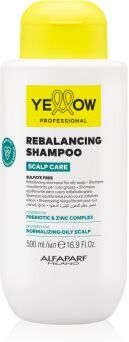 Yellow Professional Scalp Care Rebalancing Shampoo champô de limpeza para o couro cabeludo oleoso 500 ml. Scalp Care Rebalancing Shampoo
