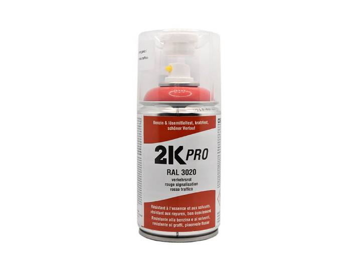 Rodaro 2K-Pro PU-Lack Verkehrsrot RAL 3020 250 ml