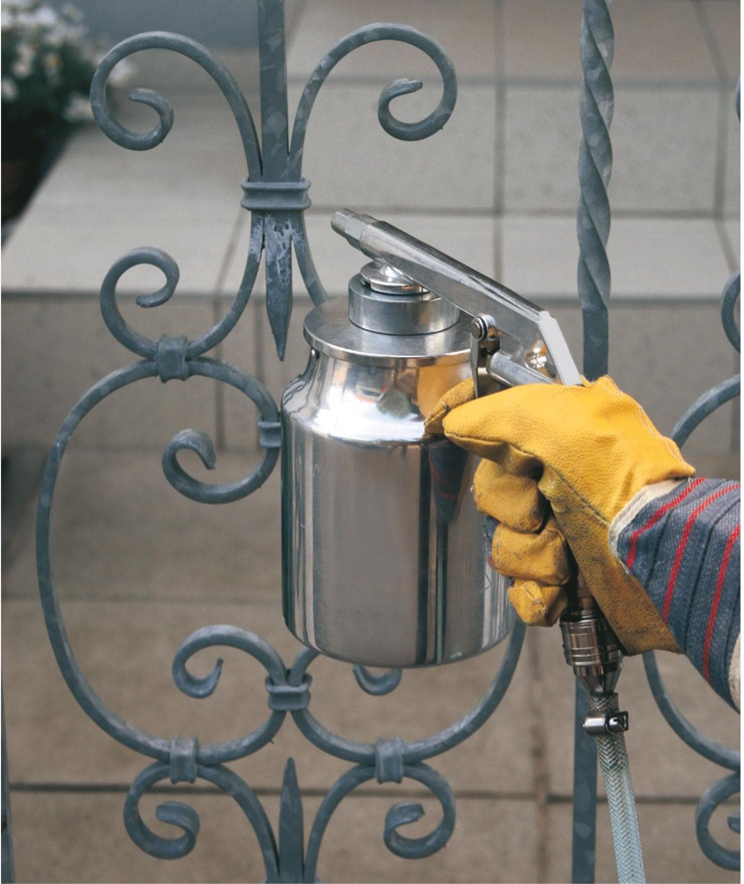Druckluftwerkzeug EINHELL "8 bar mit Saugbecher", silber (silberfarben), Werkzeugsets, Druckluftwerkzeug silberfarben Einheitsgröße