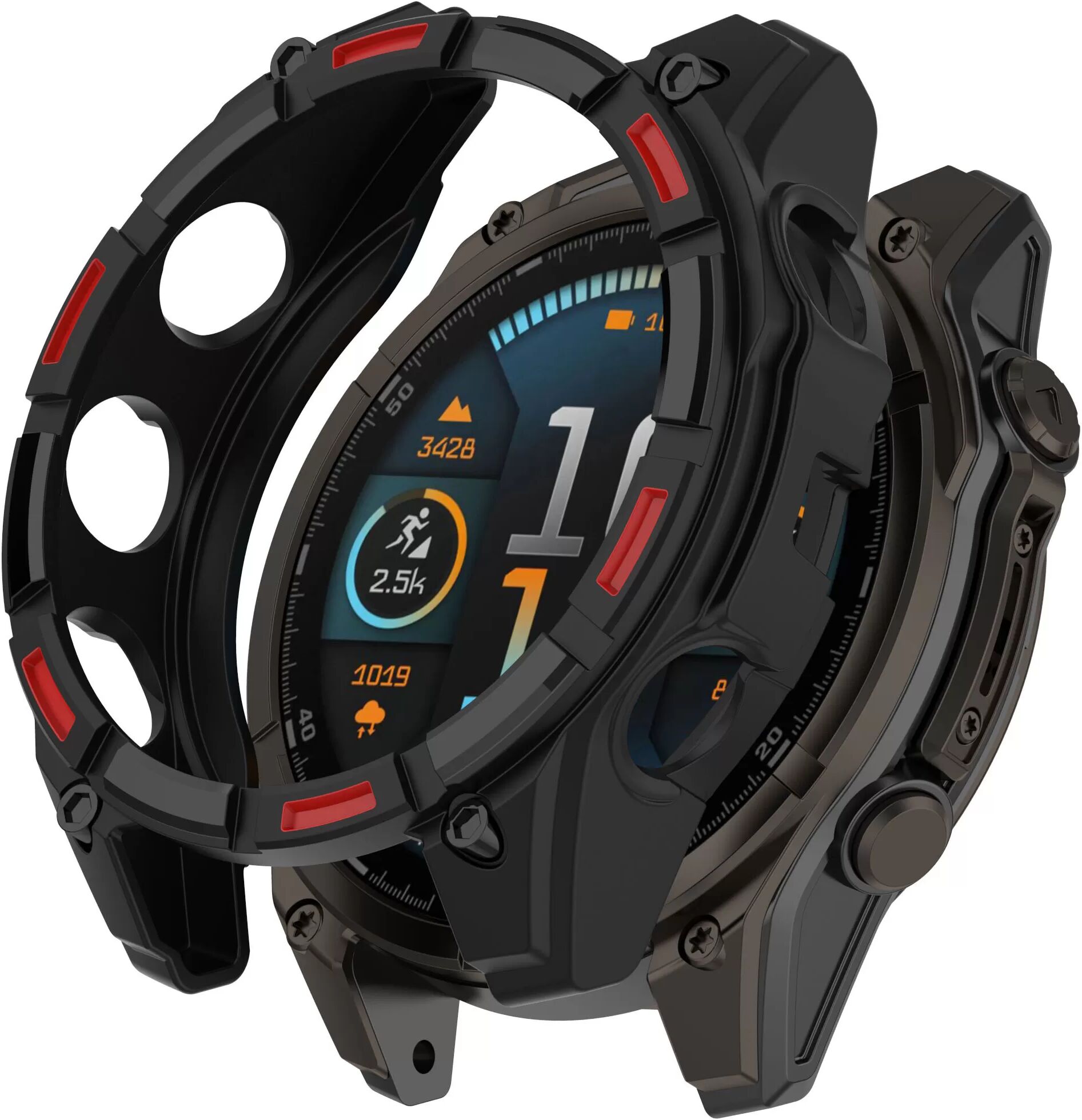 INF Garmin Tactix 8 Hülle: Schutz Bumper für Fenix 8 AMOLED