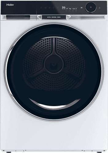 Secadora bomba de calor - Haier HD90-A3Q397U1-S X Series 11, 9 kg, 17 programas, Ultra Reverse Drum, Wi-Fi, Blanco