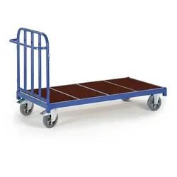 Rollcart Schwerer Rohr-Stirnrandwagen 02-1244, Ladefläche 1340x880mm, Tragkraft: 1200 kg, blau