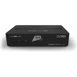 ADB i-CAN S490 TV Set-Top-Box Kabel, Ethernet (RJ-45), Satellit HD Schwarz (DVB-S, DVB-S2), TV Receiver, Schwarz