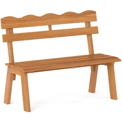 COSTWAY wetterfeste 2-Sitzer Gartenbank aus Akazienholz, max. 360 kg, 47,5×105×80 cm