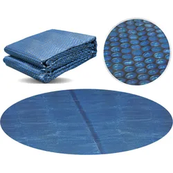 Miganeo Pool Solarfolie Ø 244 cm rund | schwarz/blau