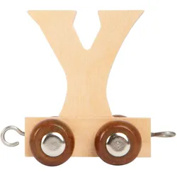 small foot, Holzbuchstaben + Stoffbuchstaben, - Holzbuchstabenzug - Y - 12 Stück