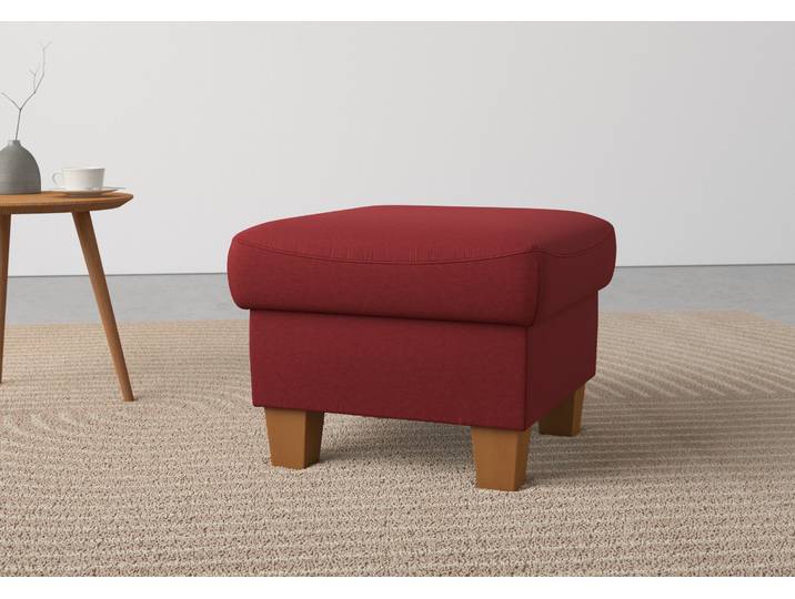 Stauraumhocker GOODPRODUCT Caldera , rot (bordeaux), B:58cm H:48cm T:58cm, 100% Polyester, Hocker, Stauraumhocker, Stauraum, auch in Easy Care-Bezug für einfaches Reinigen mit Wasser