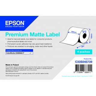 Epson PREMIUM MATTE LABEL CONTINUOUS C33S045739