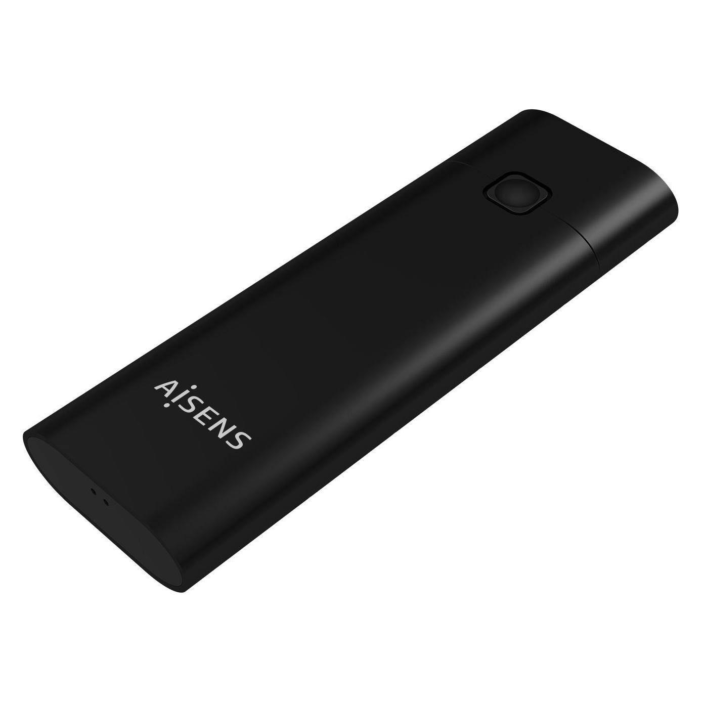 Aisens CAJA EXTERNA M.2 NGFF ASM2-020B NVMe A USB3.2 GEN2 NEGRA (M.2) (ASM2-020B)