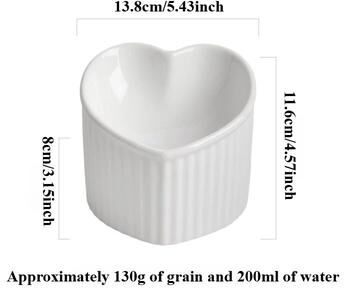 Uplift Treasures Elevated Slanted Ceramic Cat Bowl white