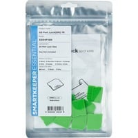 ESSENTIAL Micro SD Port Lock (MSD04), Einsteckschloss Farbcode Grün, 10 Stück