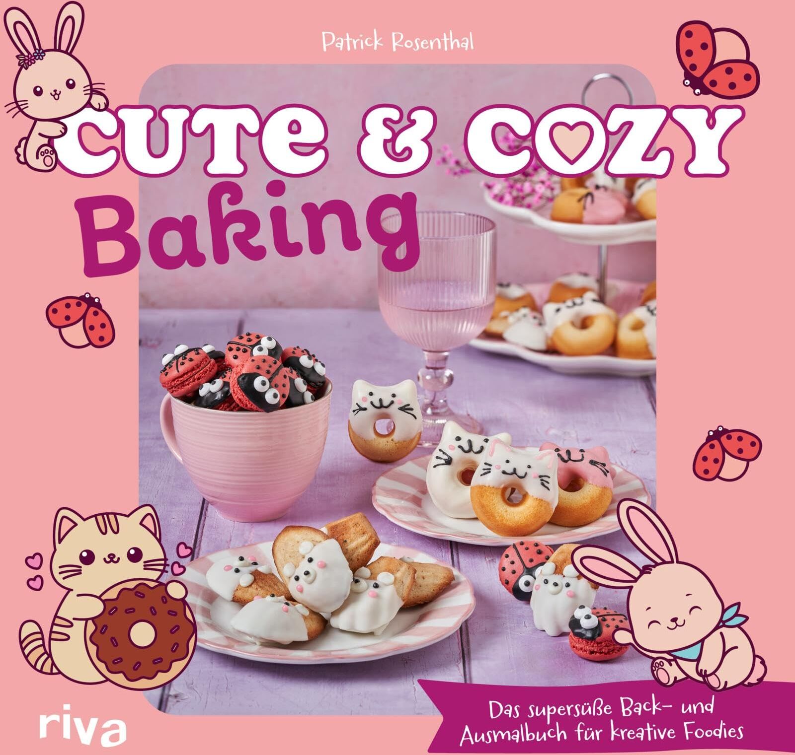 Patrick Rosenthal - Cute & Cozy Baking: Das supersüße Back- und Ausmalbuch für kreative Foodies Entspannung im Alltag mit tierischen Rezepten und Ausmalseiten. Für Erwachsene, Teenager und Kinder - Preis vom 11.10.2026 03:10:56 h