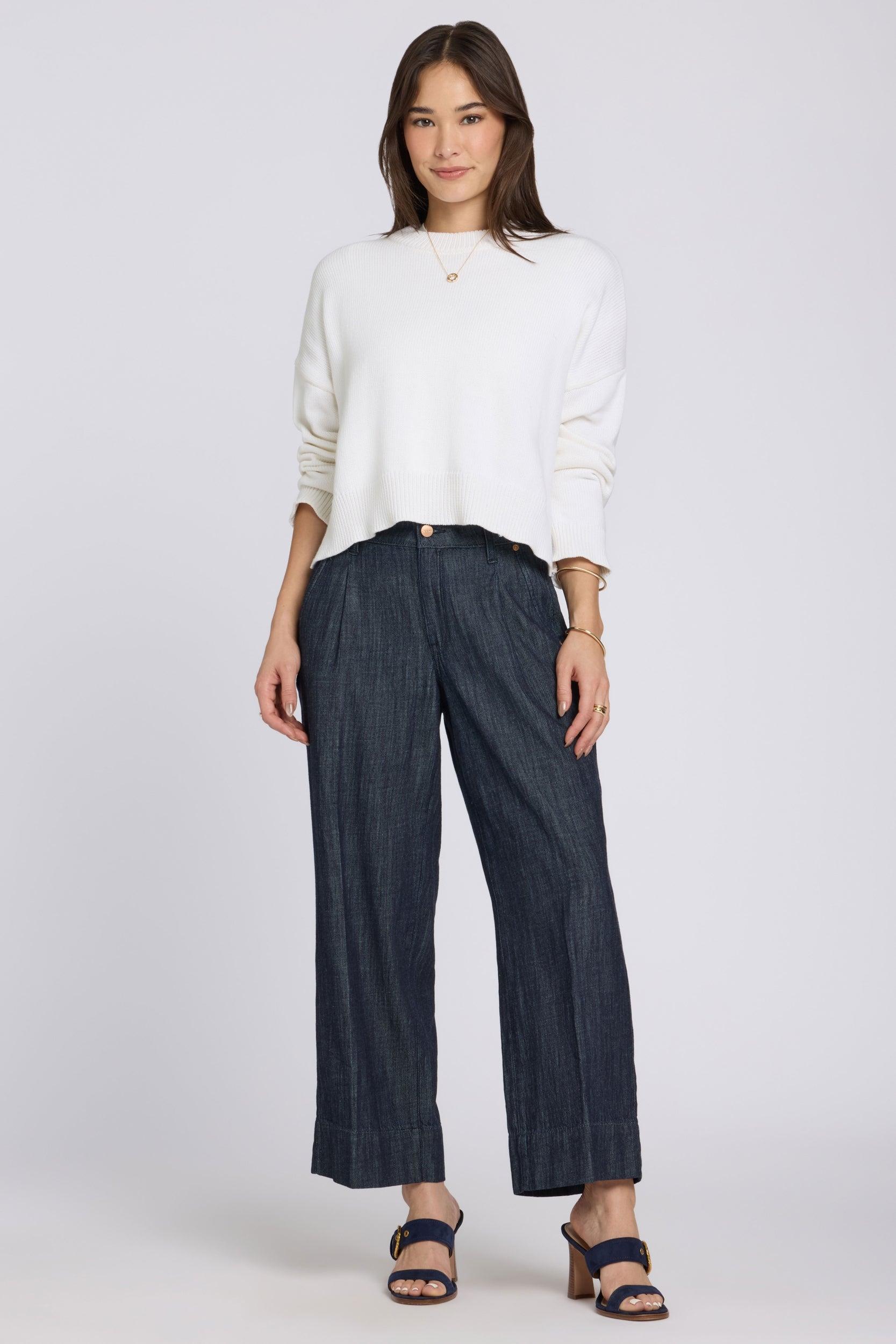 Teresa Weite Beinform Jeans mit Hoher Taille