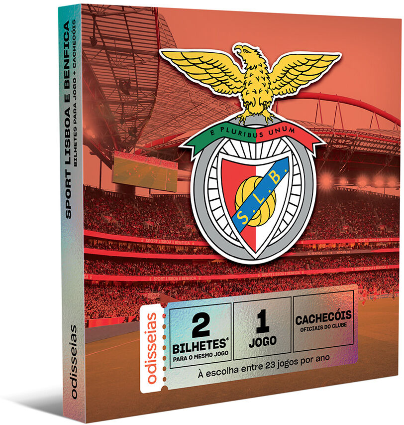 Sport Lisboa e Benfica   Bilhetes para Jogo no Estádio da Luz + Cachecóis
