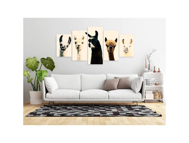 Tableau déco Happy Family Lin Multicolore 100 x 50cm