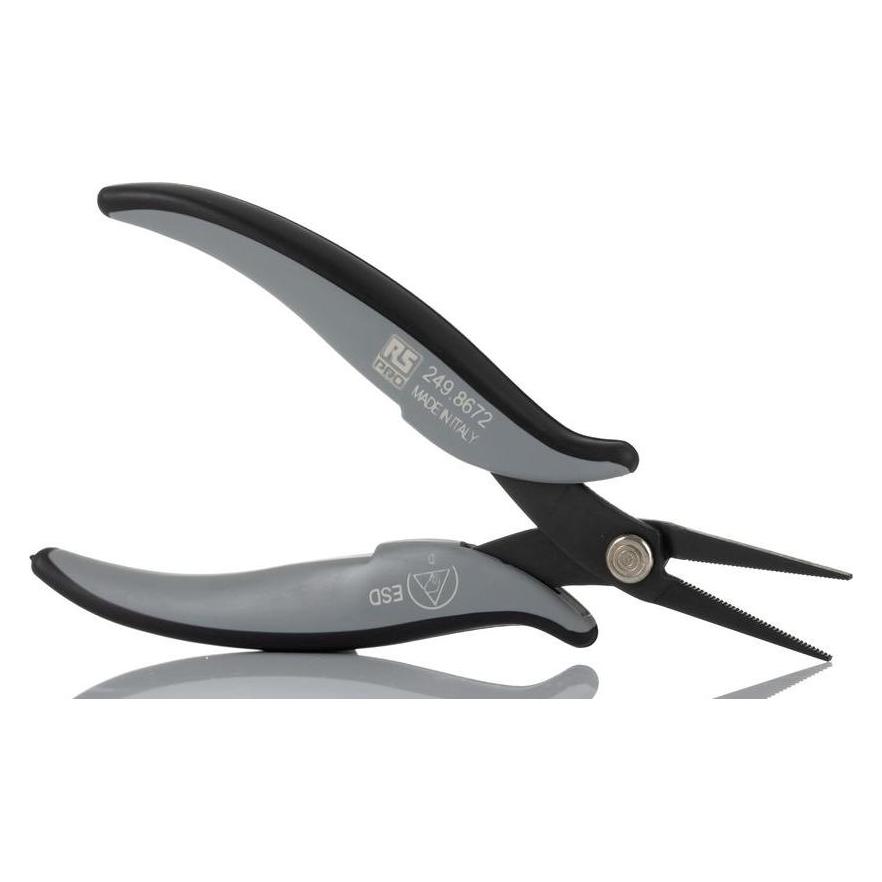 RS PRO Elektronik-Greifzange / Backen 32mm, gebog (160 mm) (2498672)