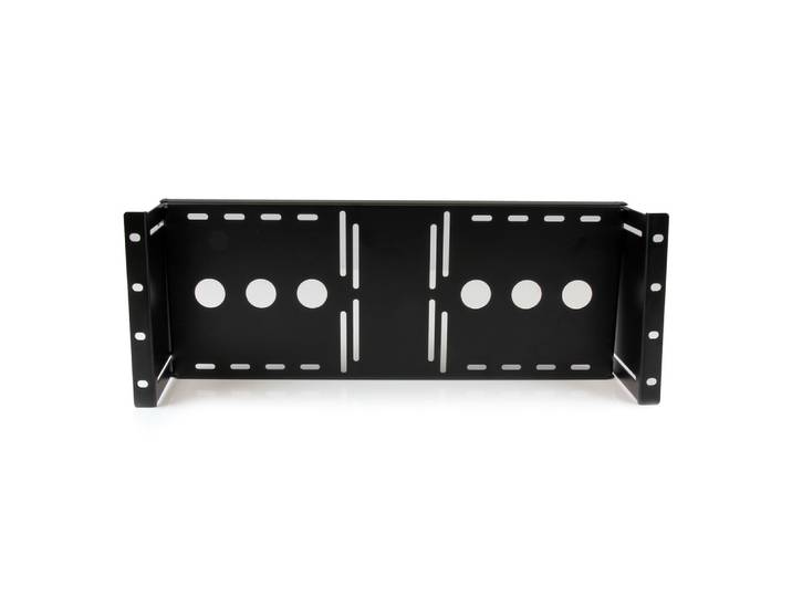 StarTech.com Support de fixation d'écran LCD VESA universel pour rack ou armoire 48 cm, Équerre de fixation, Noir, Acier, 4U, EIA RS310-D, CE, REACH,