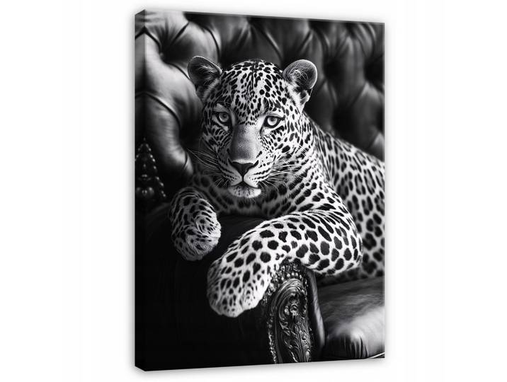 LEINWAND BILDER Tiger Tiere Schwarz Weiß Modern 100x70