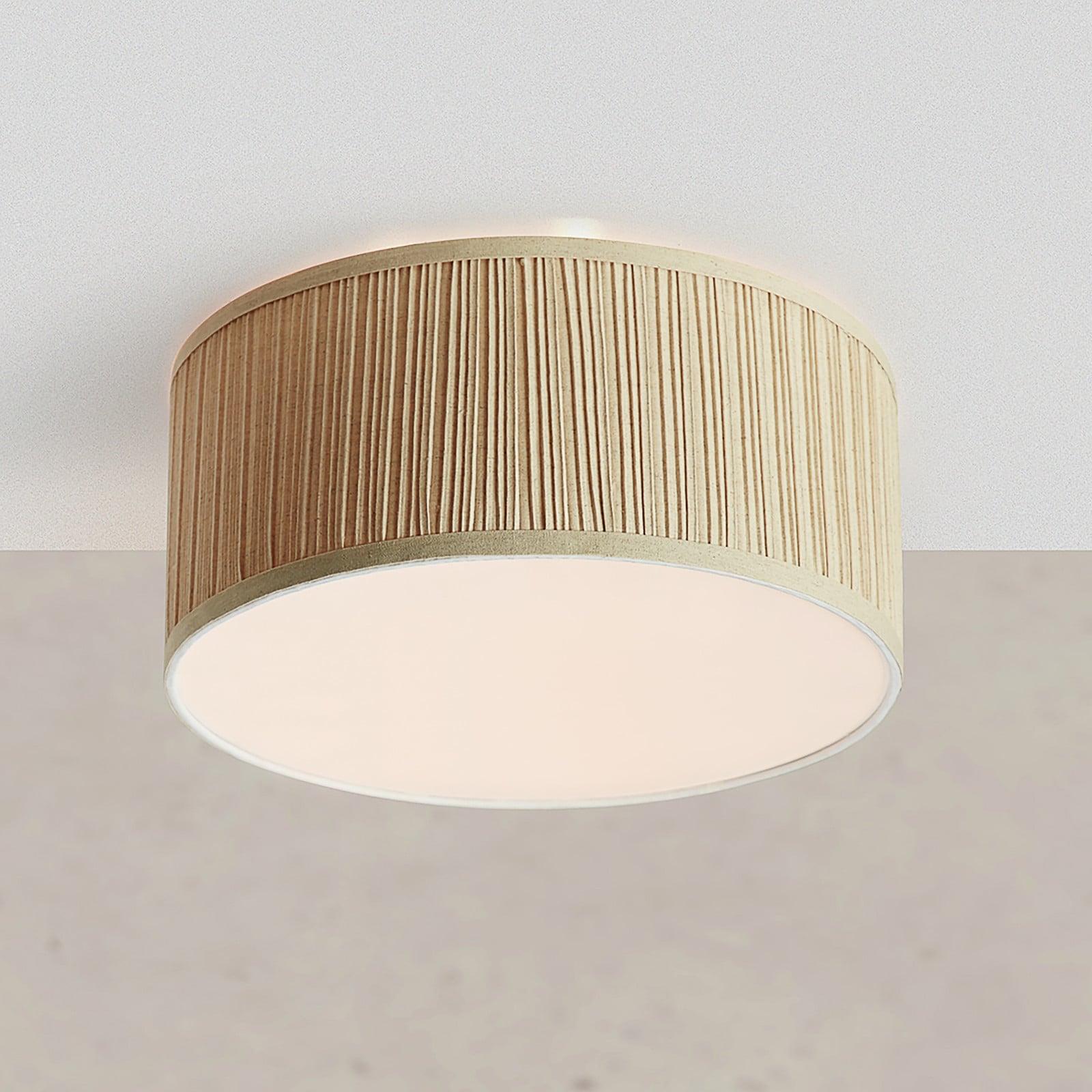 Markslöjd Plafondlamp Lux Beige Textiel E27