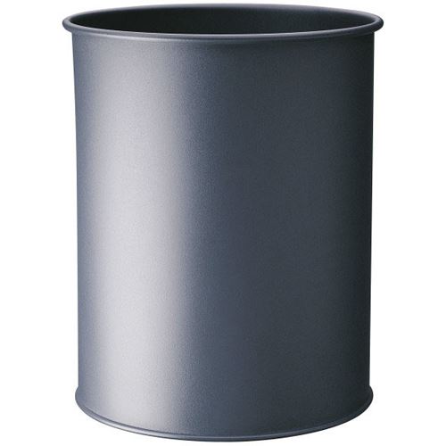 Durable Papierkorb Metall rund 15 Liter Anthrazit