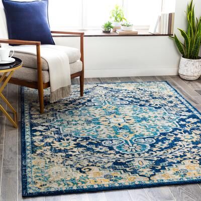 Livabliss Addie Boho Persian Medallion Area Rug