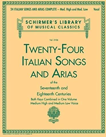 Hal Leonard Corp - 24 Italian Songs and Arias Complete: Med. High and Med. Low Voice: Both Keys Combined in One Volume: Medium High and Medium Low Voice (Schirmer's Library of Musical Classics) - Preis vom 05.10.2026 03:47:11 h