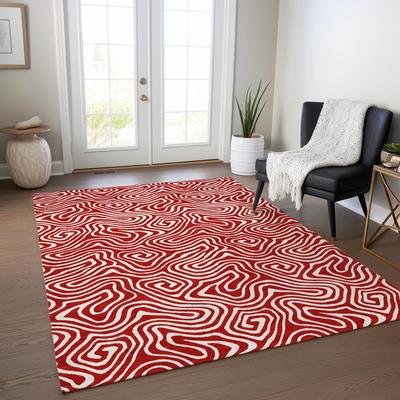 Addison Rugs Machine Washable Indoor/ Outdoor Modern Trance Chantille Rug